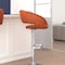 Flash Furniture Cognac Vinyl Adjustable Height Barstool CH-122070-BR-GG - alternate 9